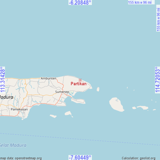 Partikan on map