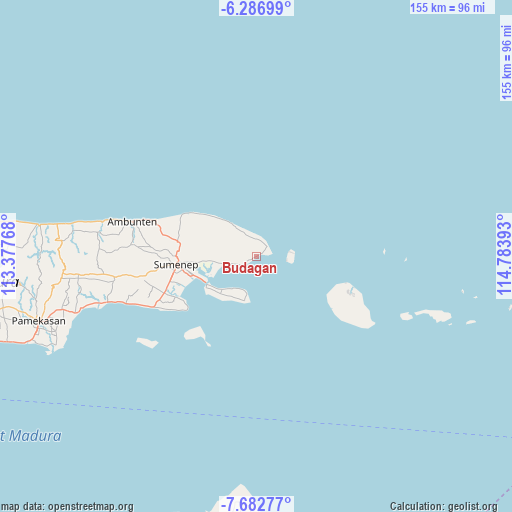Budagan on map