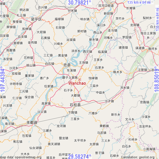 Wanchao on map