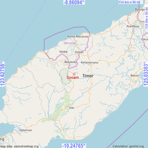 Seoam on map