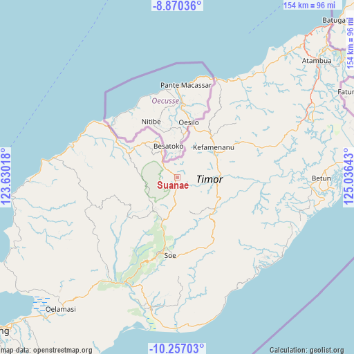 Suanae on map