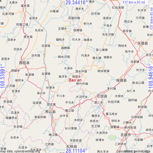 Bao’an on map