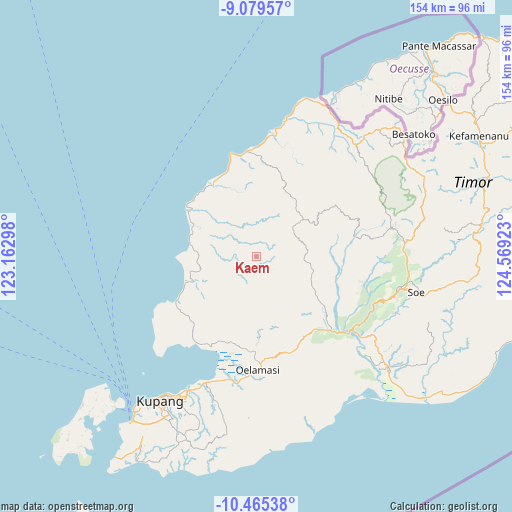 Kaem on map