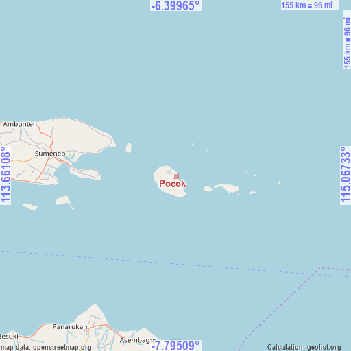 Pocok on map