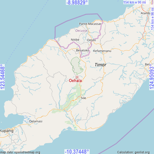 Oehala on map