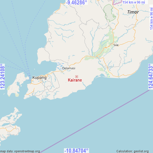 Kairane on map