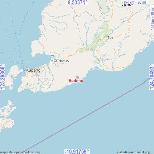 Boitimu on map