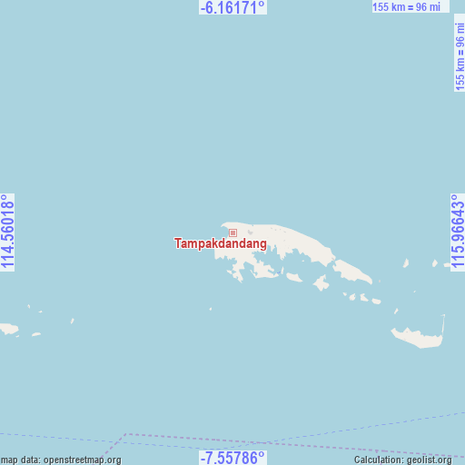 Tampakdandang on map