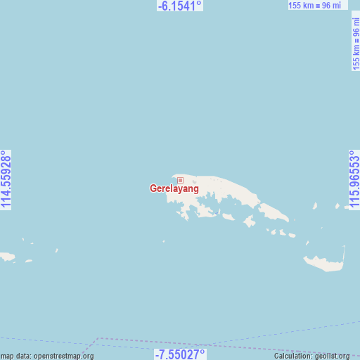 Gerelayang on map