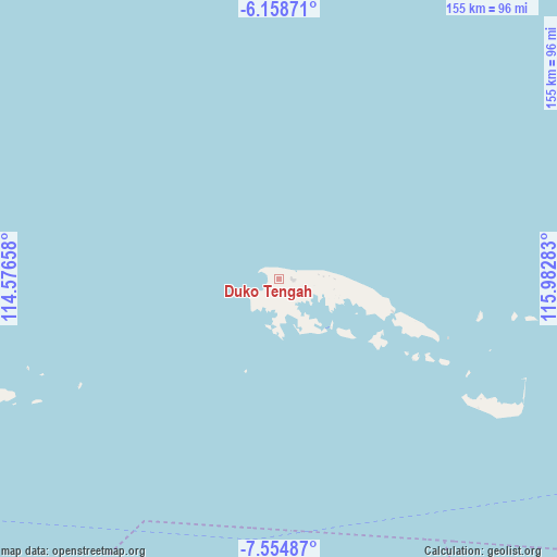 Duko Tengah on map