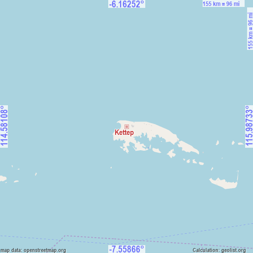 Kettep on map