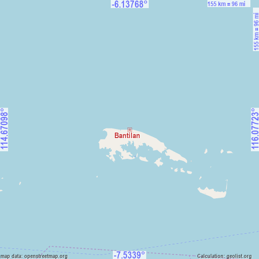 Bantilan on map