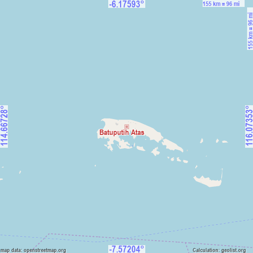 Batuputih Atas on map
