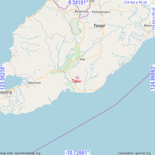 Tabu on map
