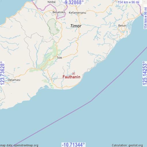 Fauthanin on map