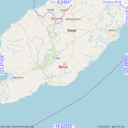 Belua on map