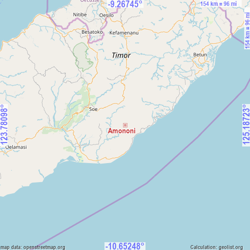Amononi on map