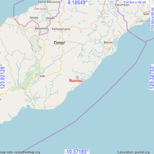 Nunleu on map