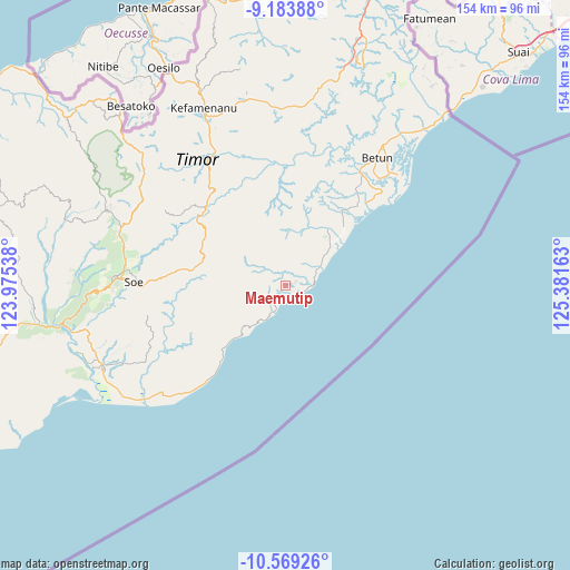 Maemutip on map