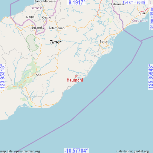 Haumeni on map