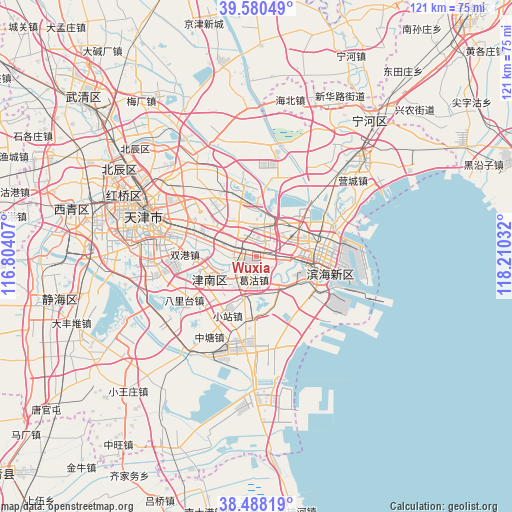Wuxia on map