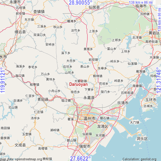 Daruoyan on map