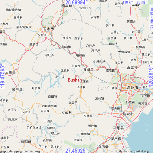 Bushan on map