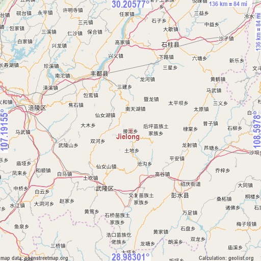 Jielong on map