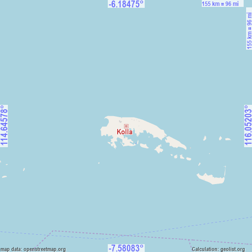 Kolla on map