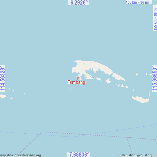 Tembang on map