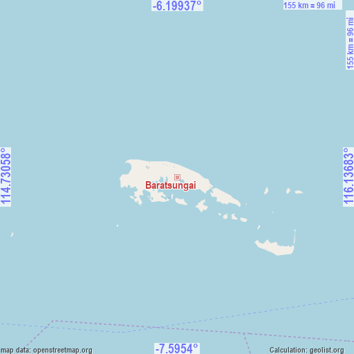 Baratsungai on map