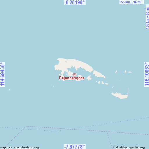 Pajannangger on map