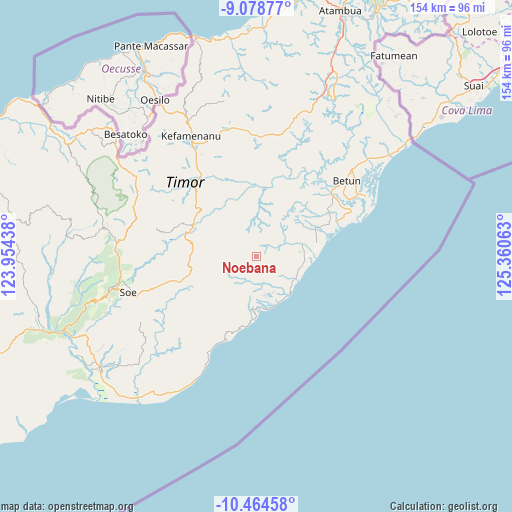 Noebana on map