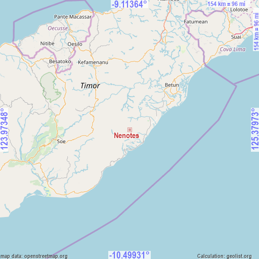Nenotes on map