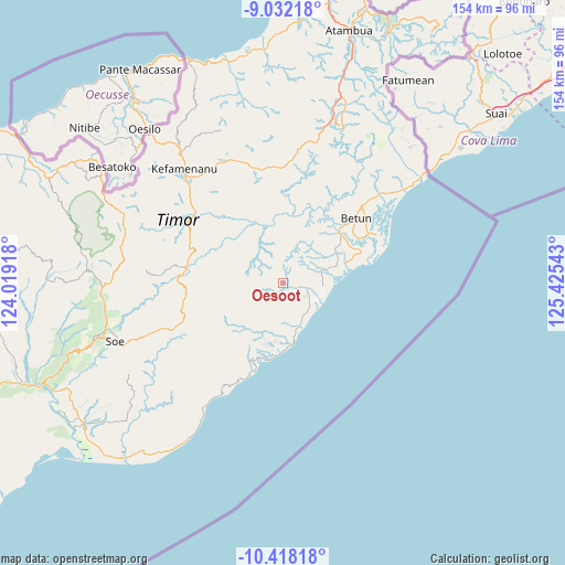 Oesoot on map