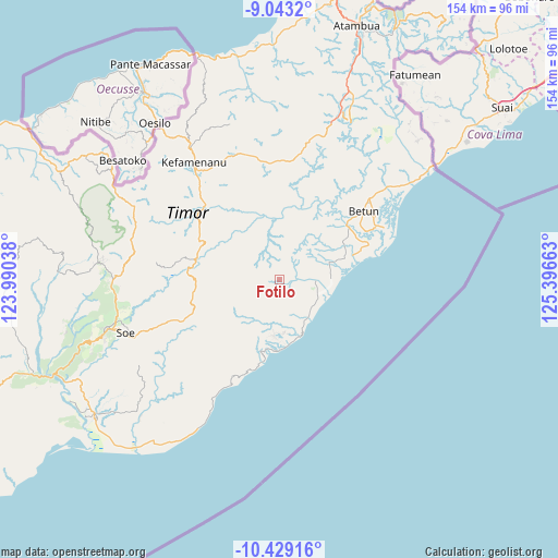 Fotilo on map
