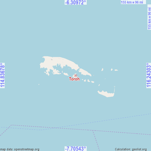 Toroh on map