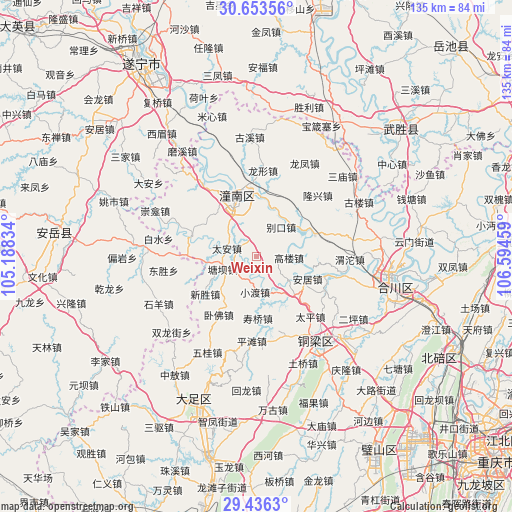 Weixin on map