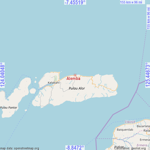 Alemba on map