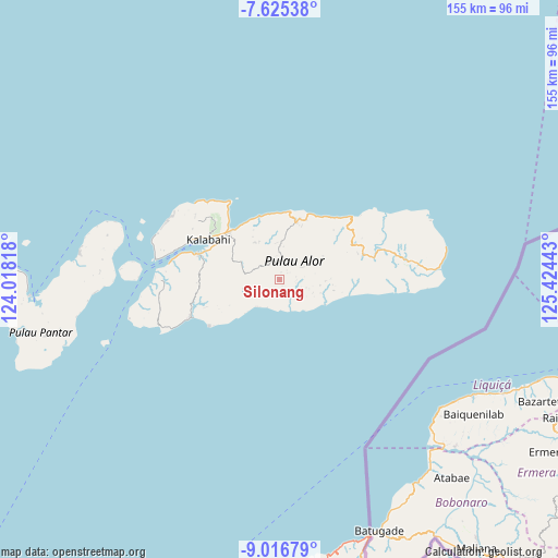 Silonang on map