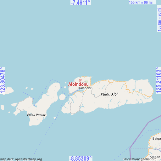 Aloindonu on map