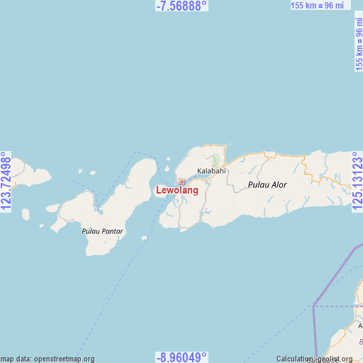Lewolang on map