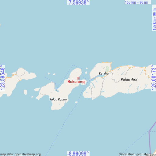 Bakalang on map