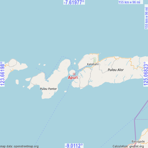 Apuri on map
