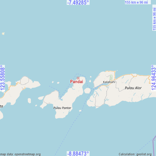 Pandai on map