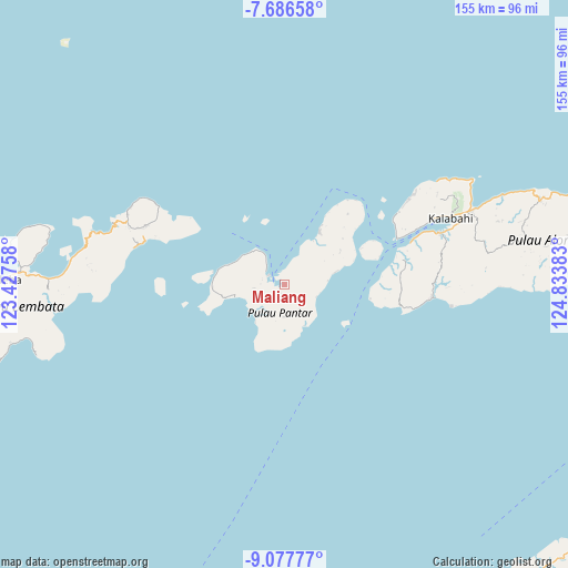 Maliang on map