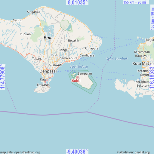Sakti on map