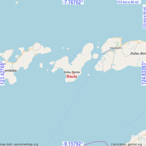 Mauta on map