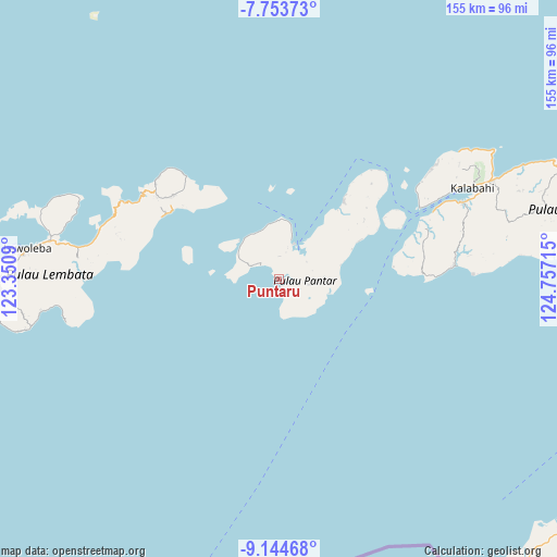 Puntaru on map