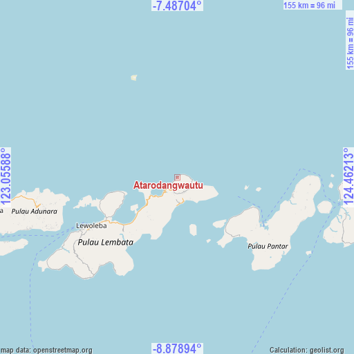 Atarodangwautu on map